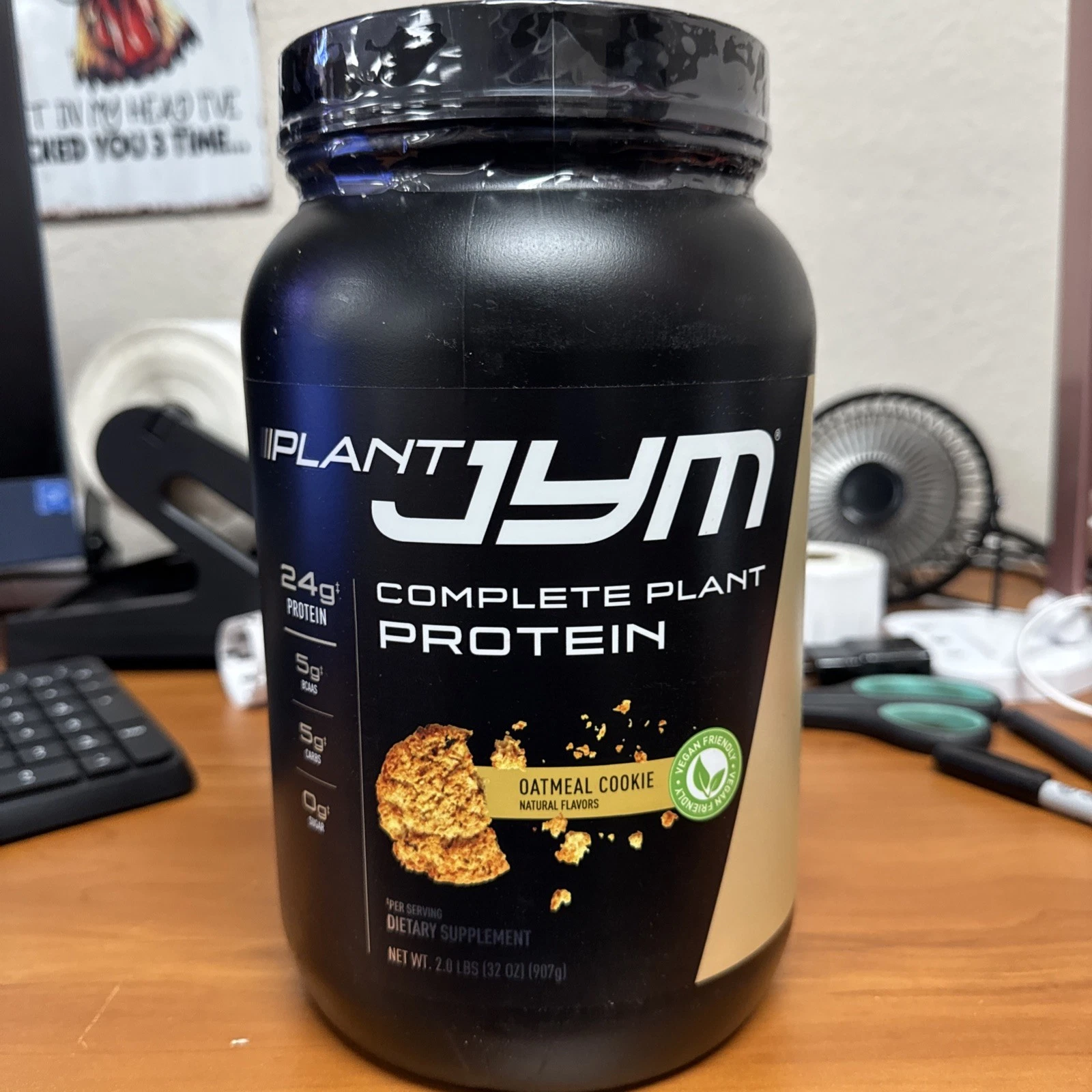 JYM Supplement Science Plant Jym Oatmeal Cookie, 2 Lb.EXP : 10/25 FREE SHIPPING