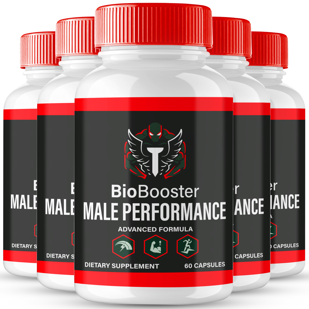 (5 Pack) Bio Booster for Men, BioBooster Advanced Formula Male Support Pills