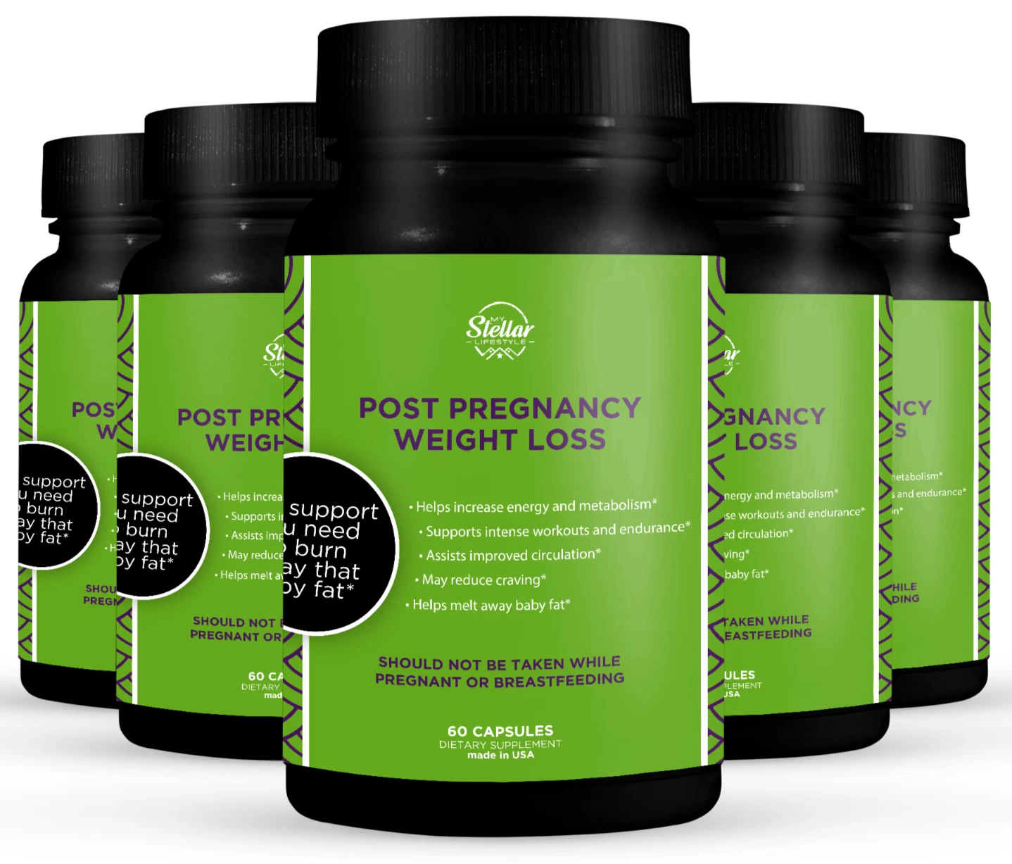 5 Pack Post Pregnancy Helper-60 Capsules x5