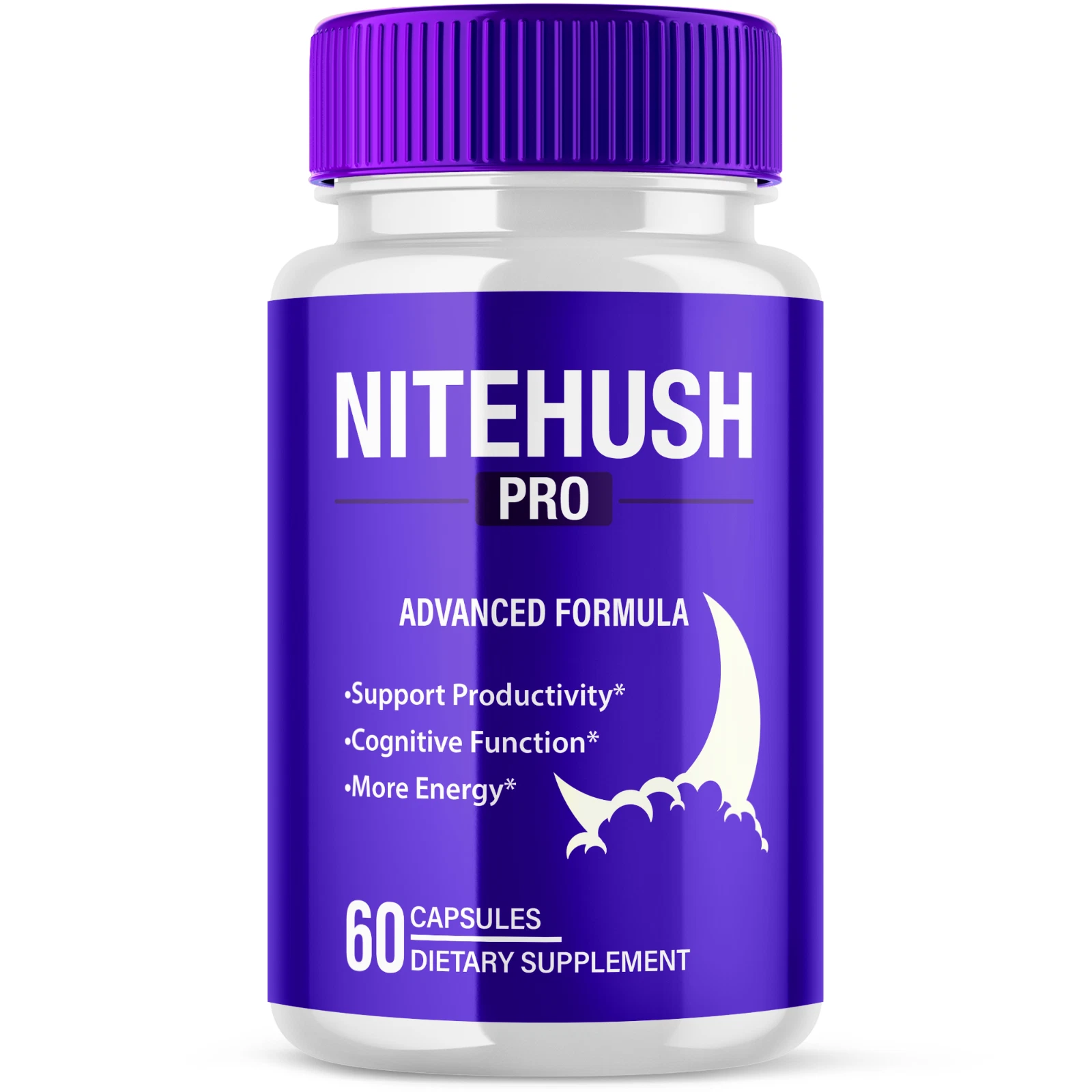 Nitehush Pro Advanced Nootropic Formula Brain Health Support 60 Capsules