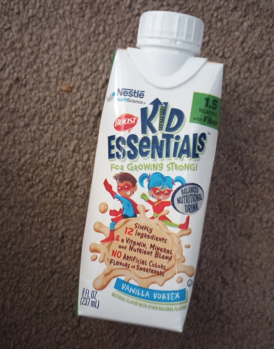 BOOST Kid Essentials 1.5 w/ Fiber Vanilla Vortex Case of 24 8oz cartons 09/2025