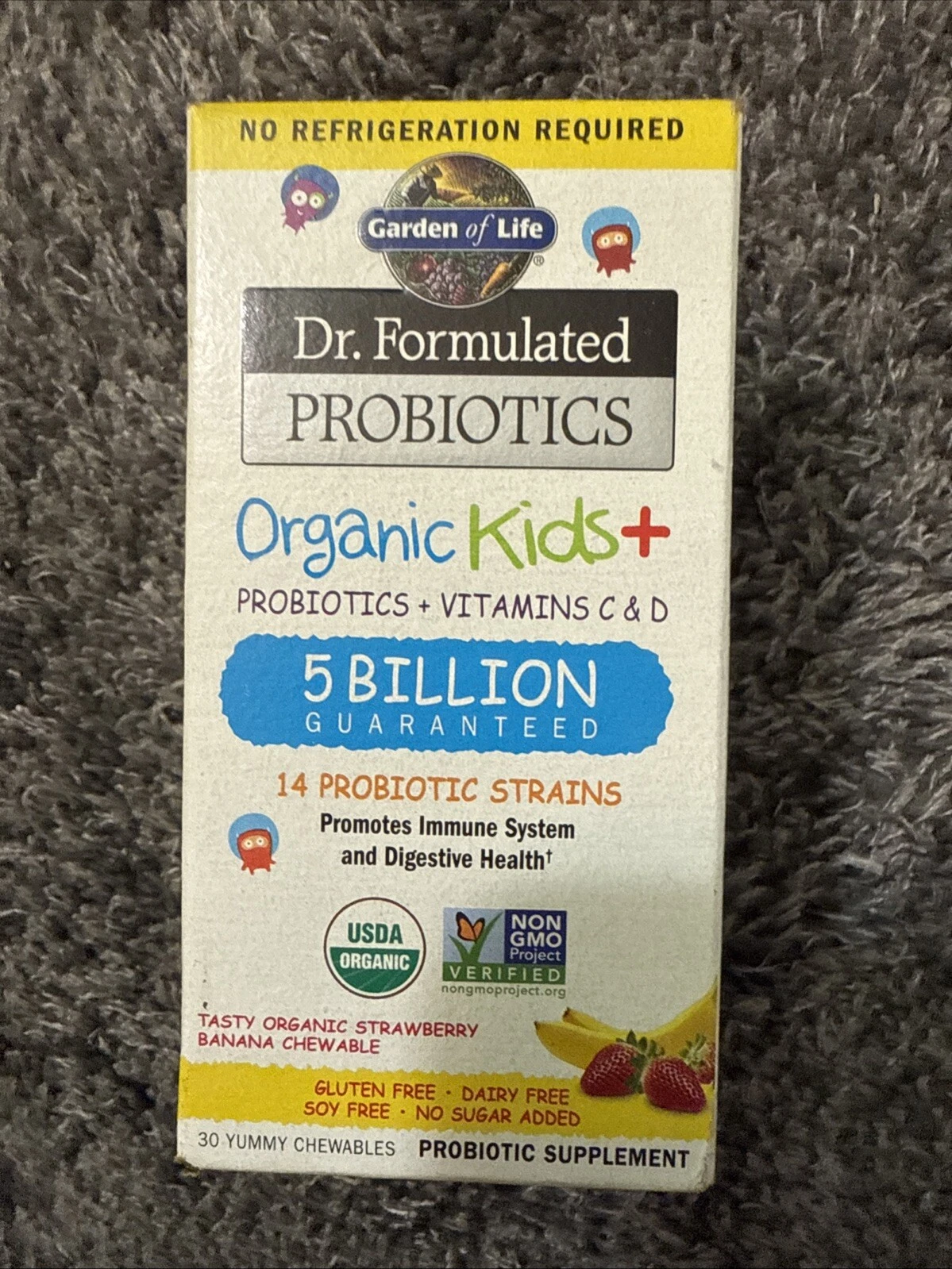 Garden of Life Dr. Formulated Probiotics Organic Kids+ - Strawberry Banana