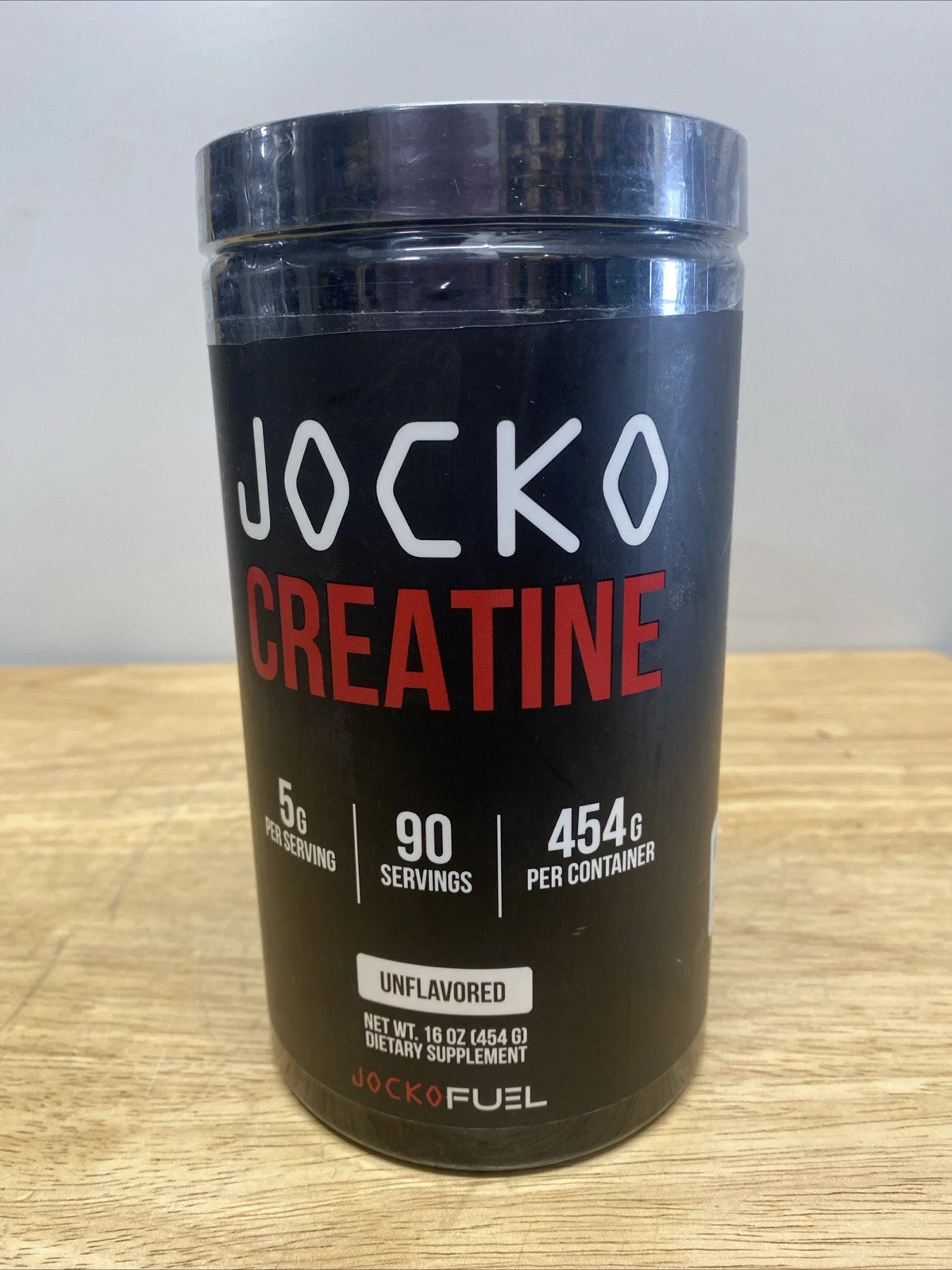 JOCKO Creatine Monohydrate Powder 400 Grams 16 Ounces Unflavored 90 Servings