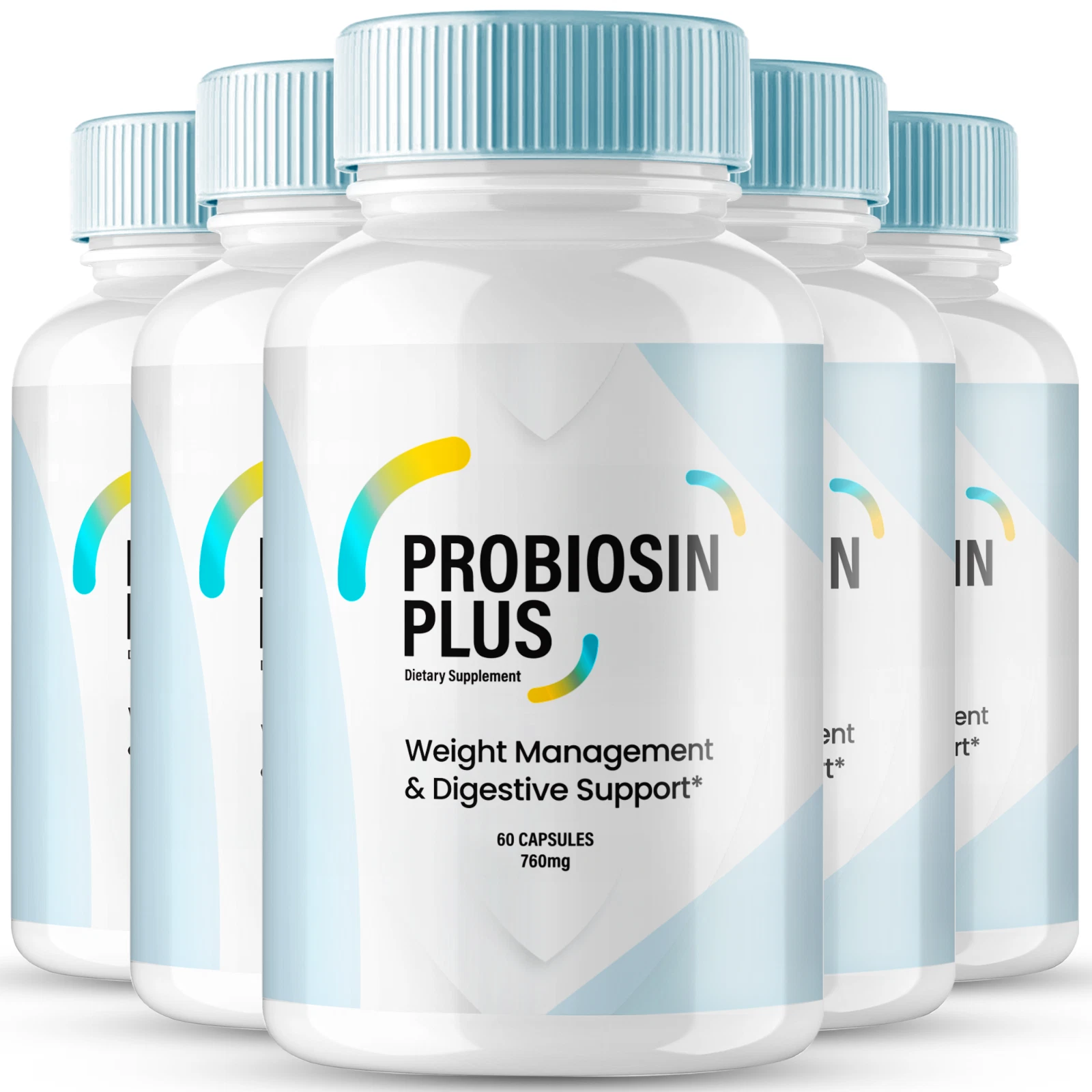 (5 Pack) Probiosin Plus Advanced Weight Loss Pills Burn Stubborn Fat Energy