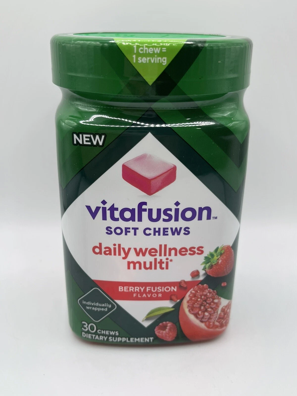 Vitafusion Soft Chews Daily Wellness Multi Berry Fusion Flavor Ex 12/2025