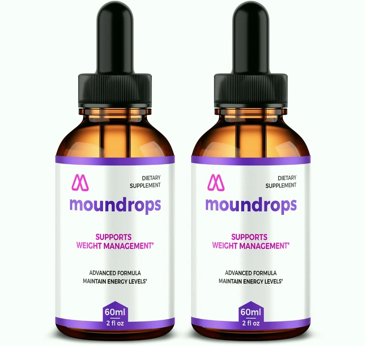 (2 Pack) Moundrops Weight Loss Drops for Burning Excess Fat & Boosting Energy