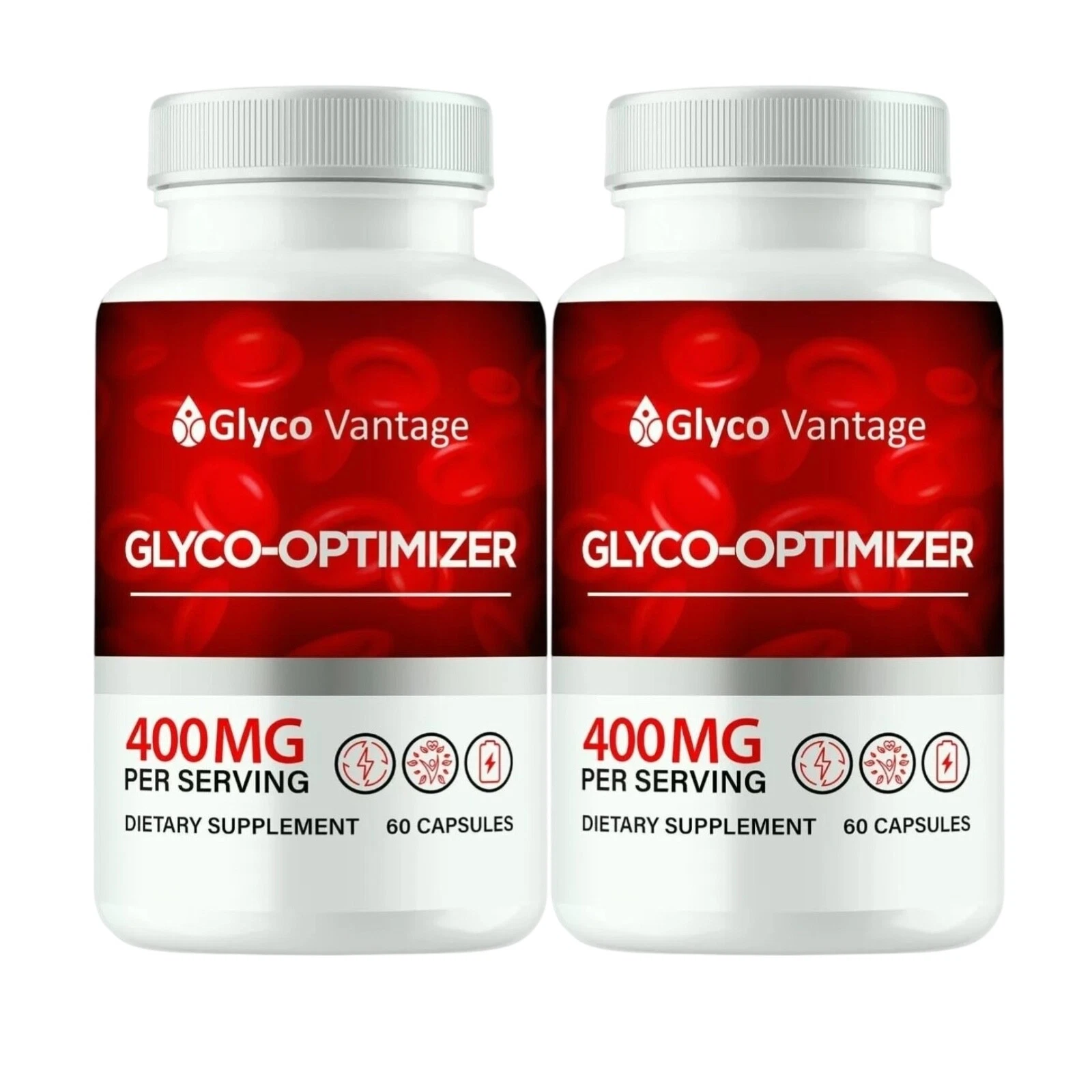 2-Pack Glyco Vantage Glyco Optimizer, GlycoVantage for Blood Sugar -120 Capsules