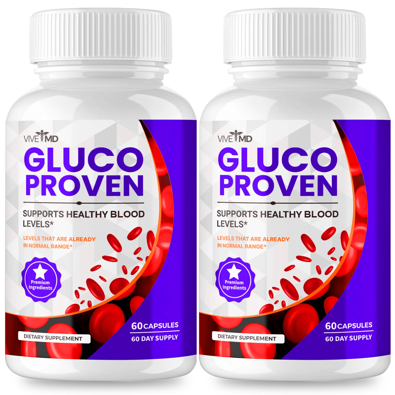 Gluco Proven Capsules Advanced Dietary Supplement Official Formula (2 Pack)