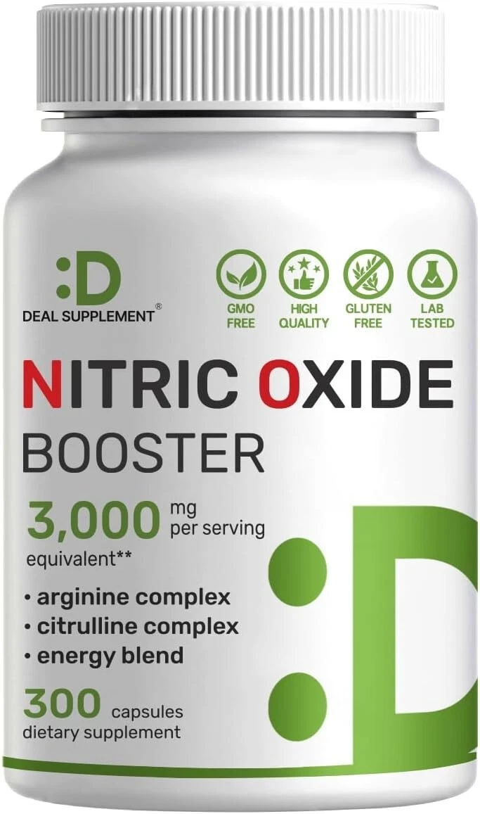 Nitric Oxide Booster 3,000mg Per Serving, 300 Capsules – 12 in 1 Nitric Oxide US