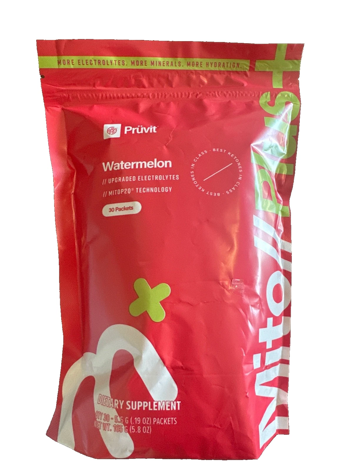 MITO PLUS Upgraded Electrolytes by Pruvit WATERMELON - 30 packets EXP: 12/2025