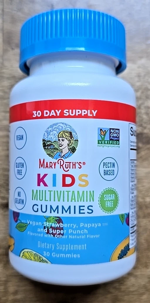 Mary Ruth’s Kids Multivitamin Gummies Vegan 30 Day Supply EXP. 11/2025