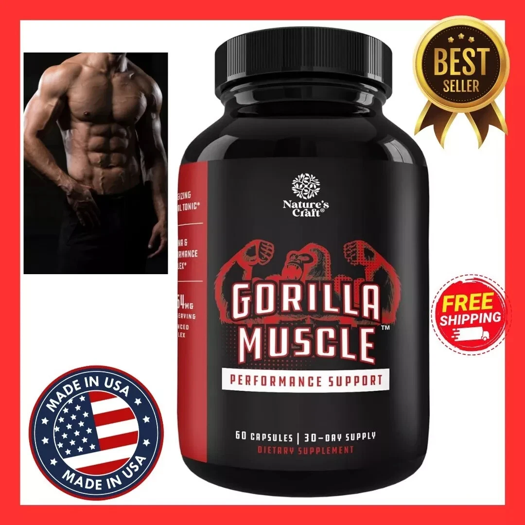 Extra Strength Testosterone Booster Testosterona Supplement for Men 60 Capsules