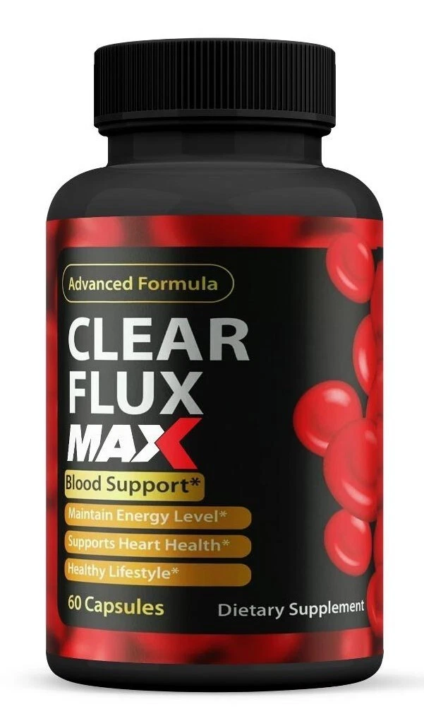 (1 Pack) Clear Flux MAX Pills, ClearFlux Blood Cleanse, Blood Support Formula