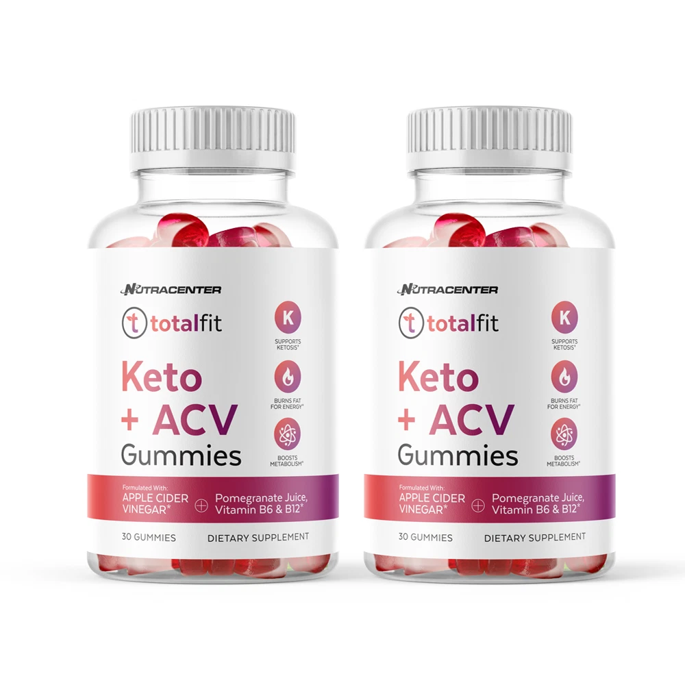 TotalFit keto and acv advanced weight loss gummies to lose belly fat 2 pack