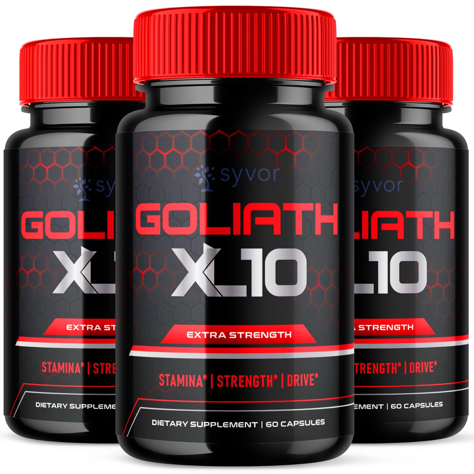 Goliath XL10 Pills For Men Advanced Vitality Support Supplement 180 Capsules