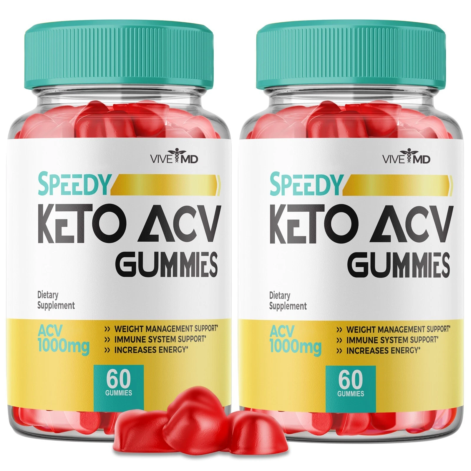 (2 Pack) Speedy Keto ACV Gummies, Speedy Keto Weight Loss (120 Gummies)