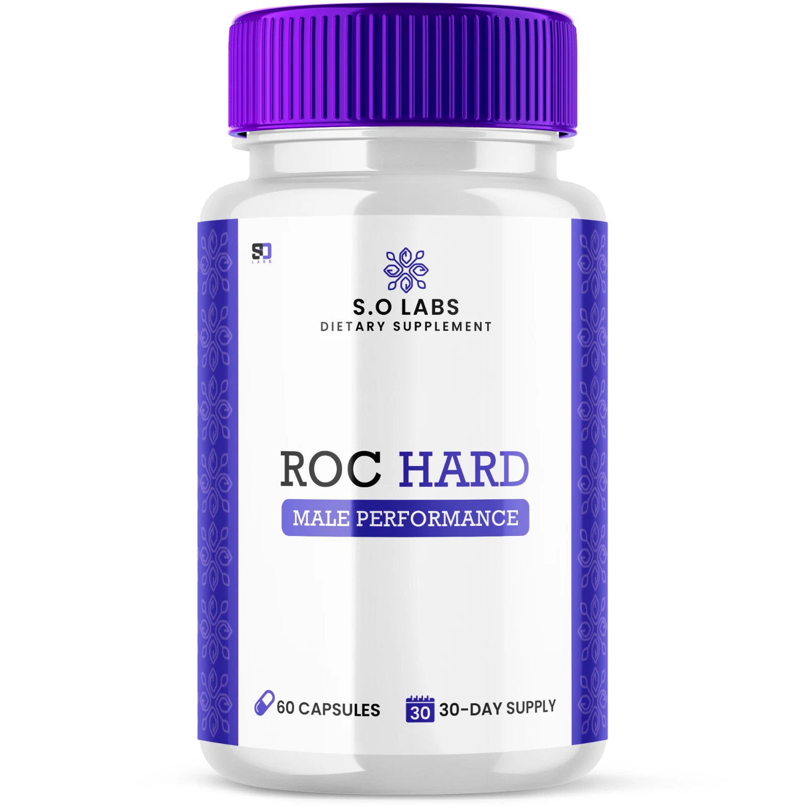 Roc Hard Male Pills - Roc Hard Enhances Energy, Vitality & Stamina - 60 Capsule