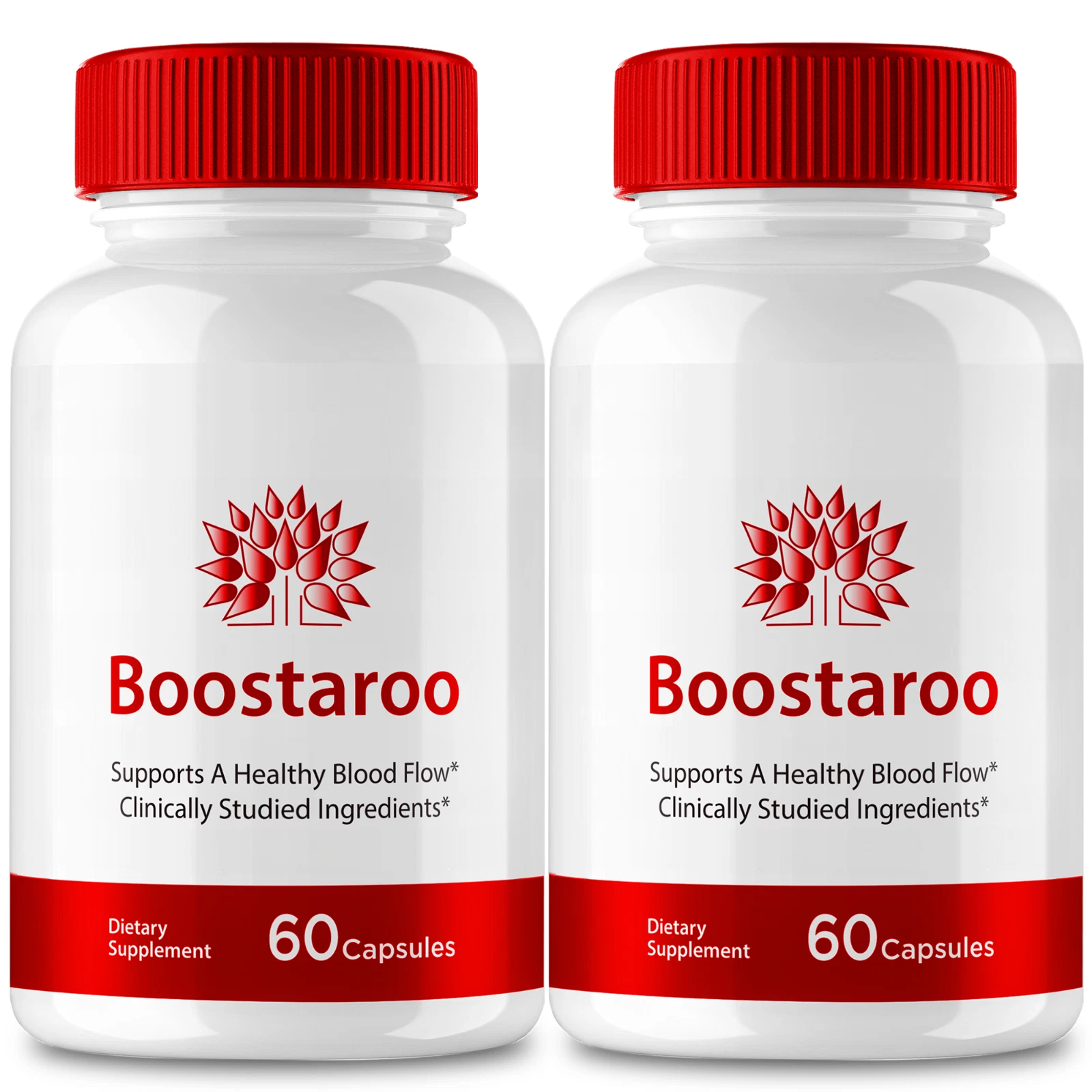 (2 Pack) Boostaroo, Boostaroo Male Virility Blood Flow Supplement (120 Capsules)
