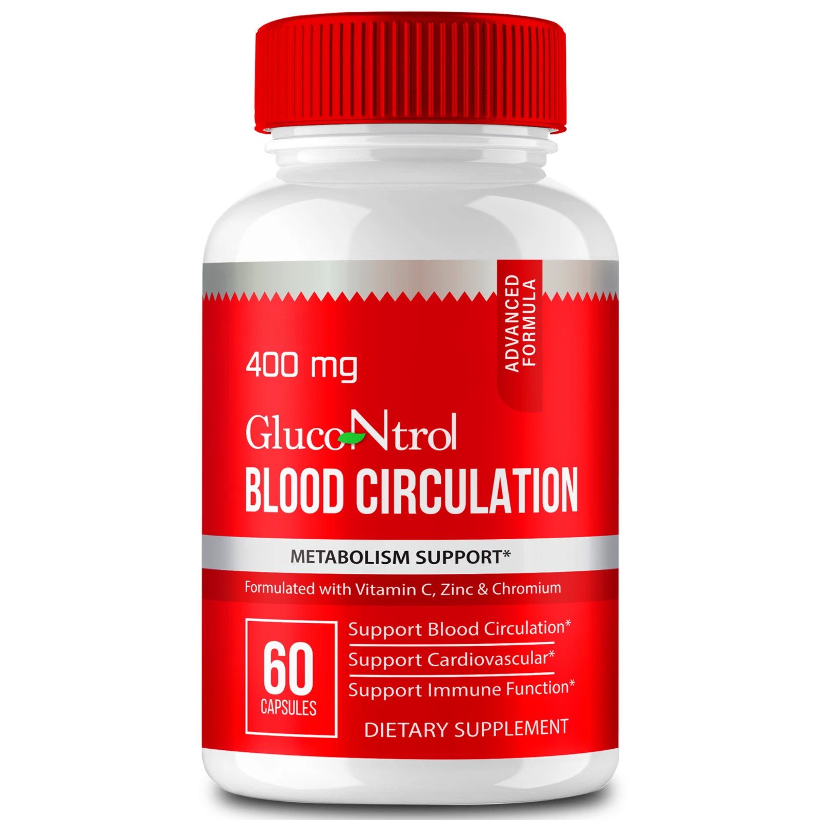 Glucontrol Optimized Blood Sugar Support, Blood Circulation Pills 60ct