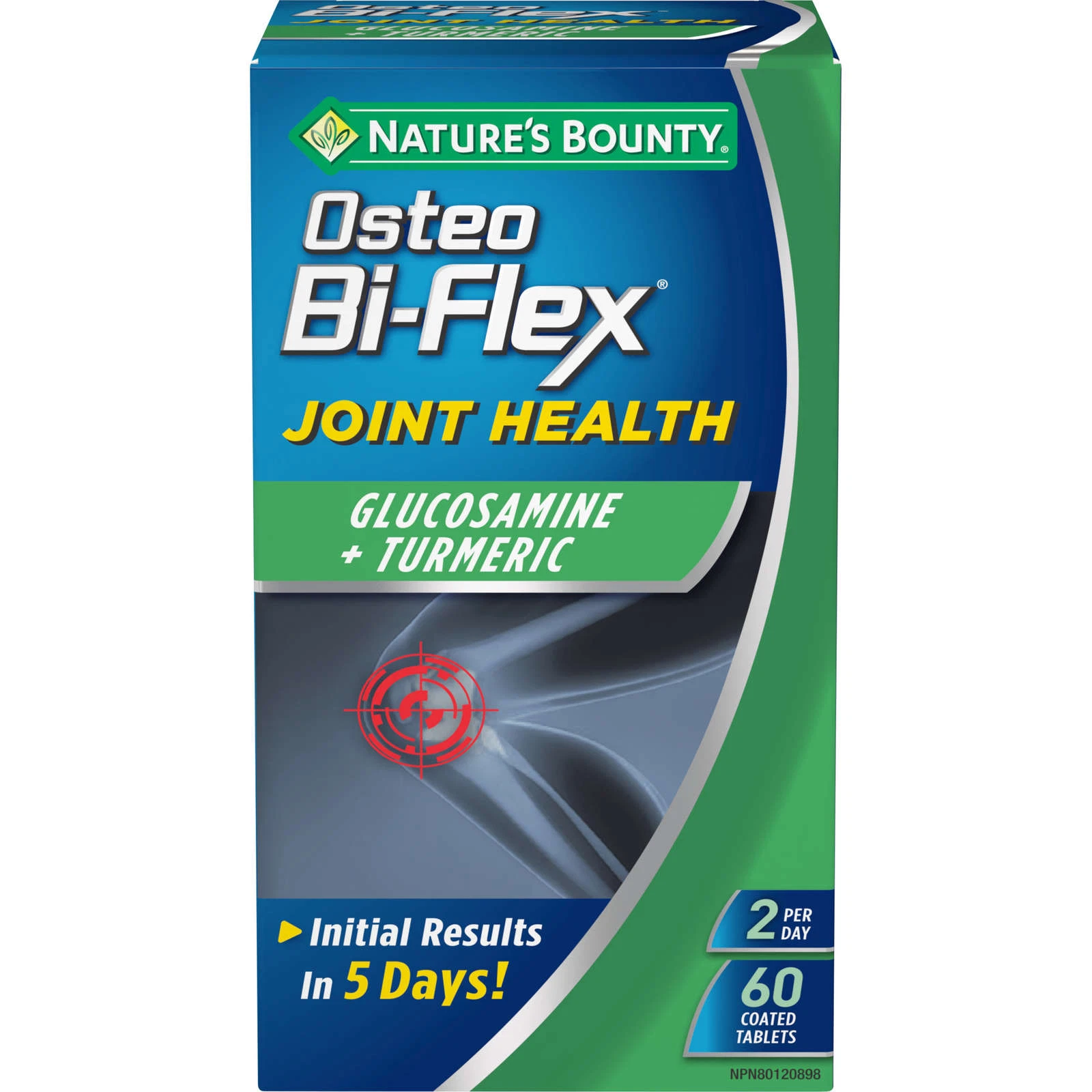 Nature's Bounty Osteo Bi-Flex with Glucosamine Turmeric Joint Pain 83g NEW