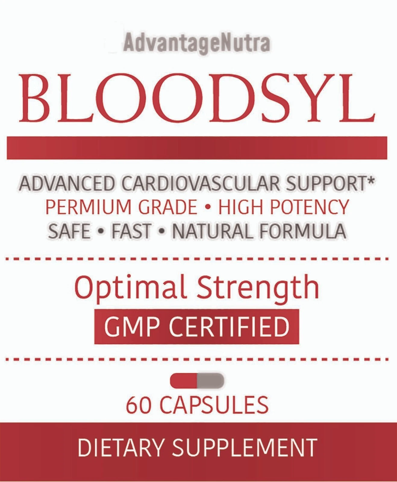 Bloodsyl Advanced Health Support Supplement - 60 Capsules