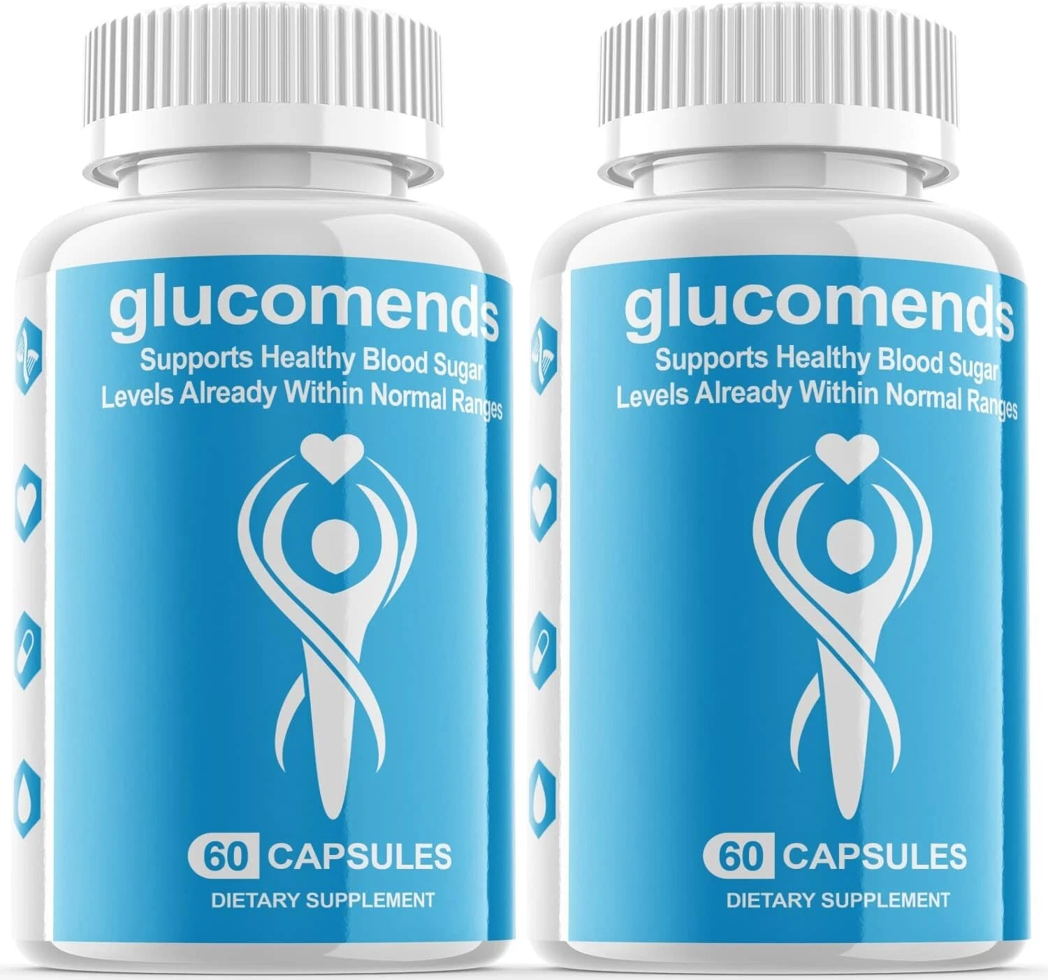 2 Pack - Glucomends Dietary Supplement, Support Blood Sugar, Glucose, Metabolism