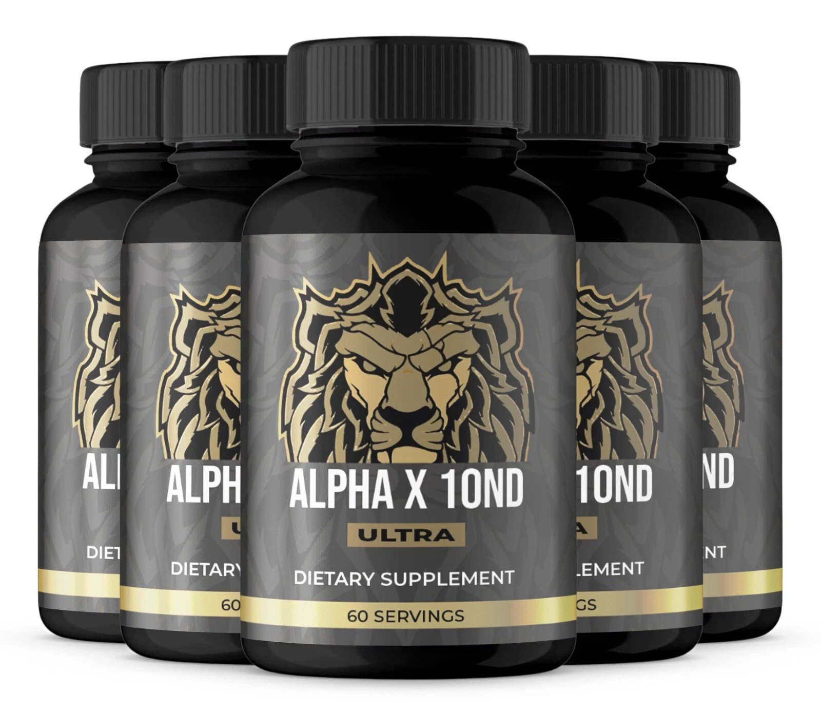 (5 Pack) Alpha X10ND Ultra Men, Alpha X10ND for Boosting Energy and Performance