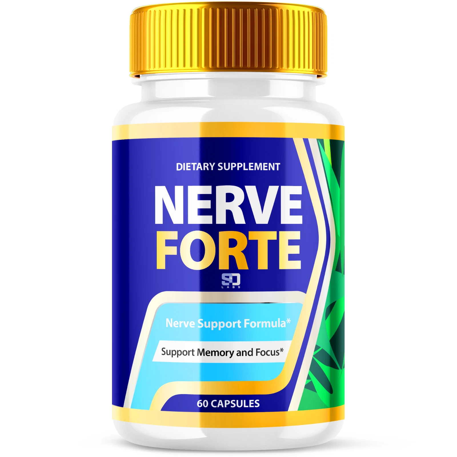 (1 Pack) Nerve Forte Pills - Nerve Health & Cognitive Support Supplement 60ct