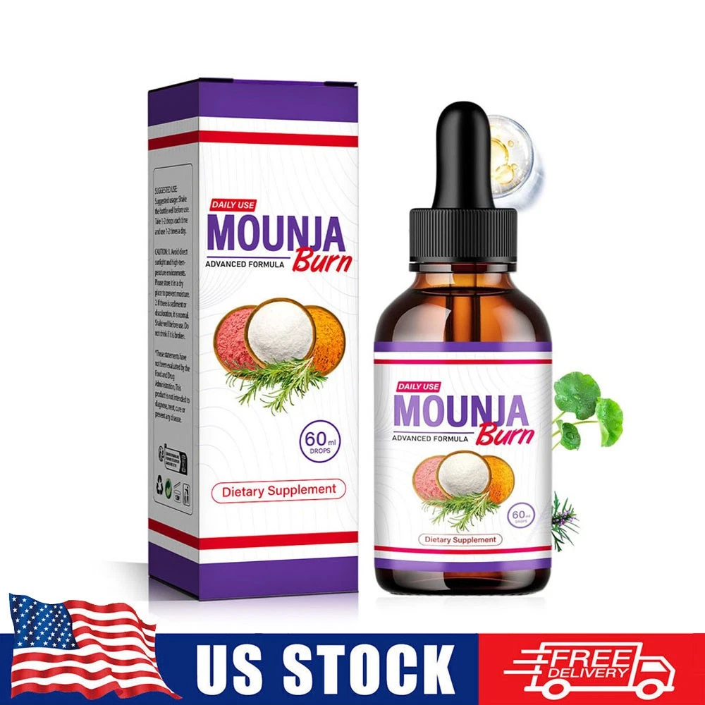 Mounja Burn Dietary Supplement Drops, Weight Loss Drops, Fat Burning Liquid 60ml