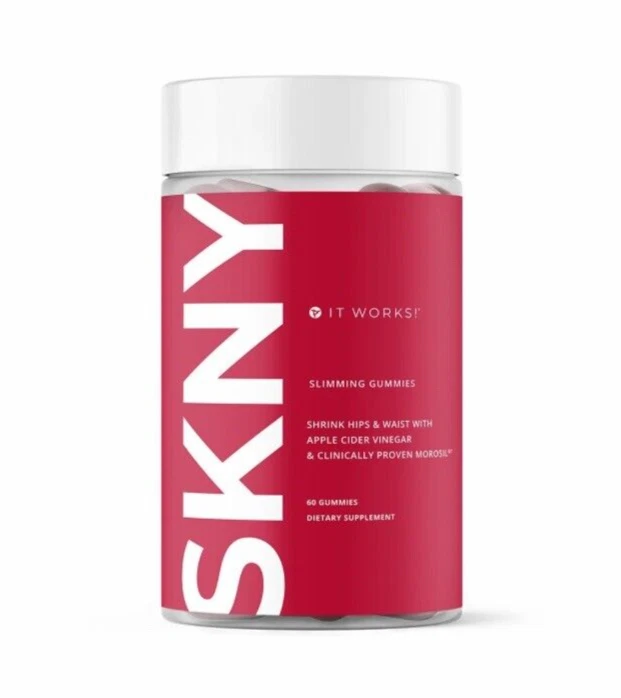 It Works! SKNY Slimming Gummies 60 ct Apple Cider Vinegar New Sealed EXP 04/26