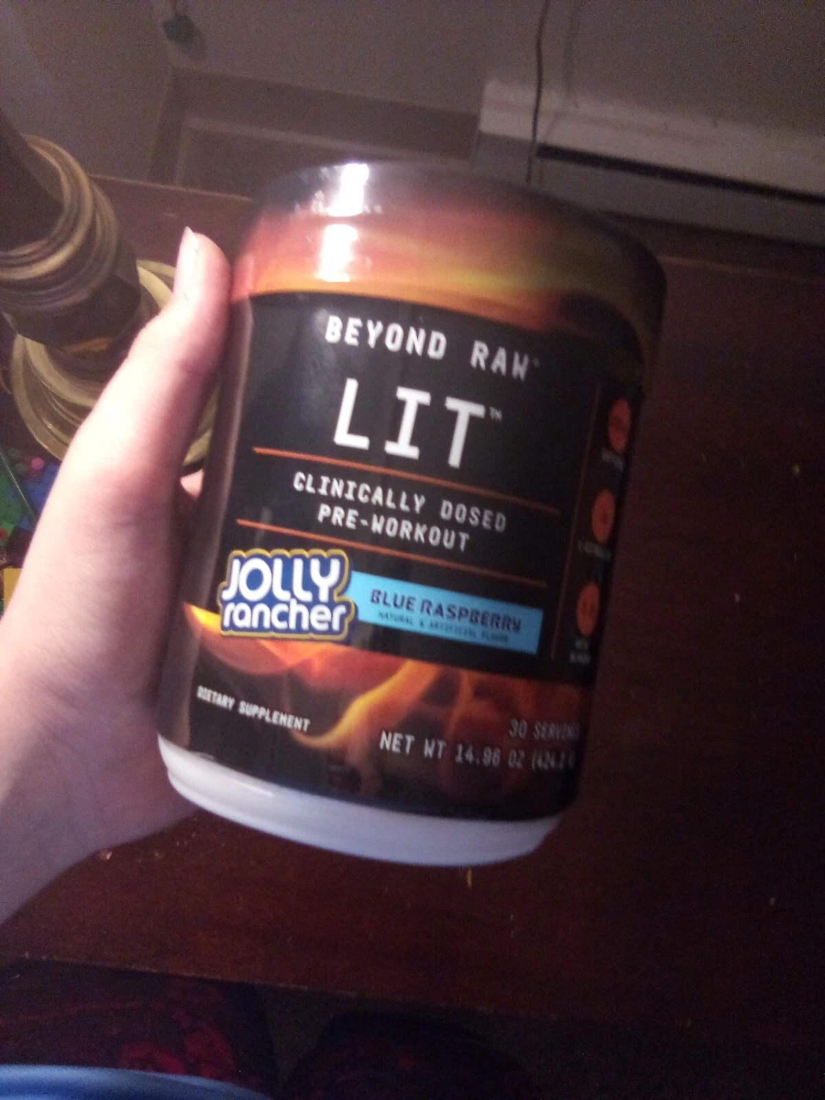 1 beyond raw pre work out jolly rancher blue raspberry