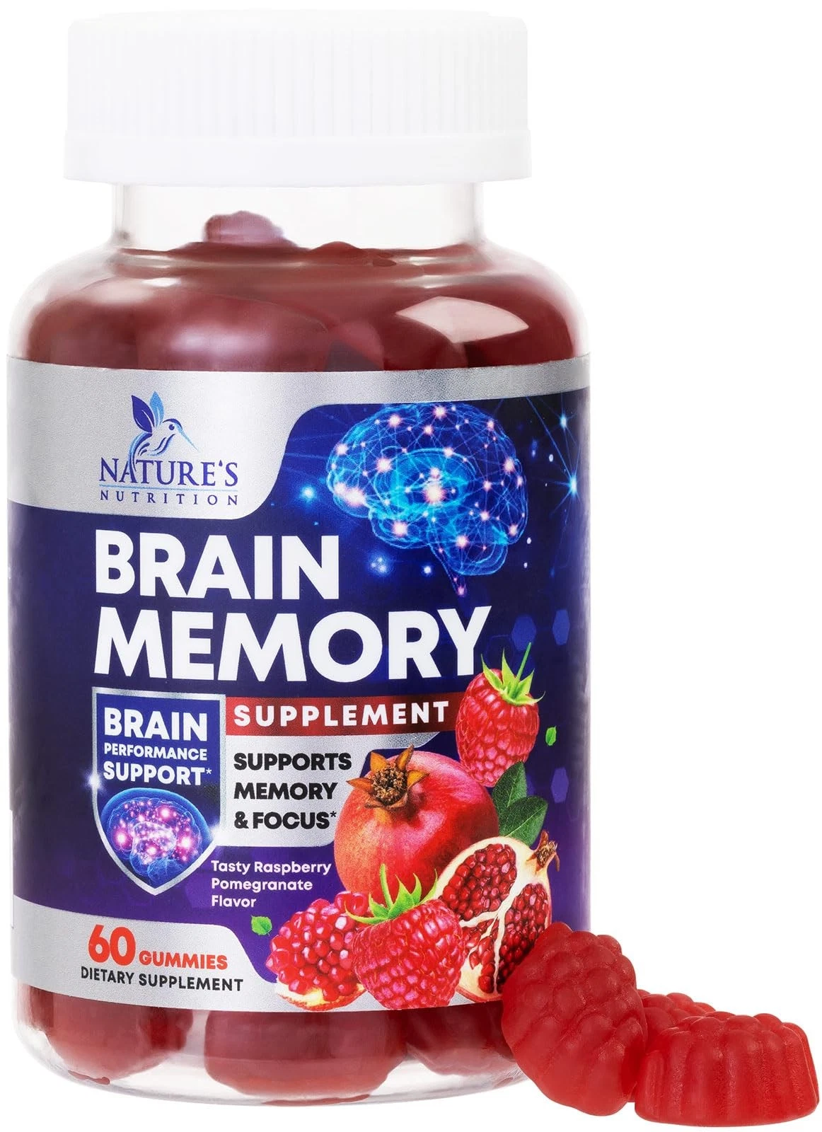 Brain Supplement Gummies for Concentration Memory & Focus Support - Brain Clarit