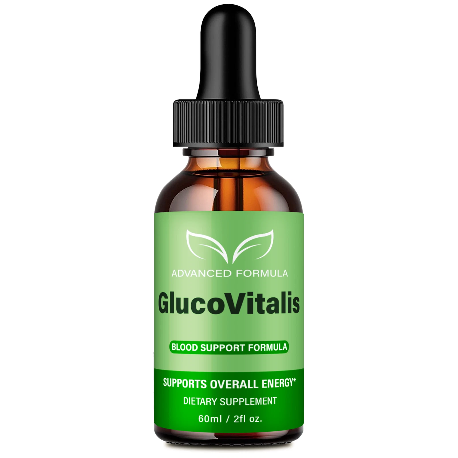 (1 Pack) Gluco Vitalis Liquid Drops for Blood Sugar and Blood Pressure Support