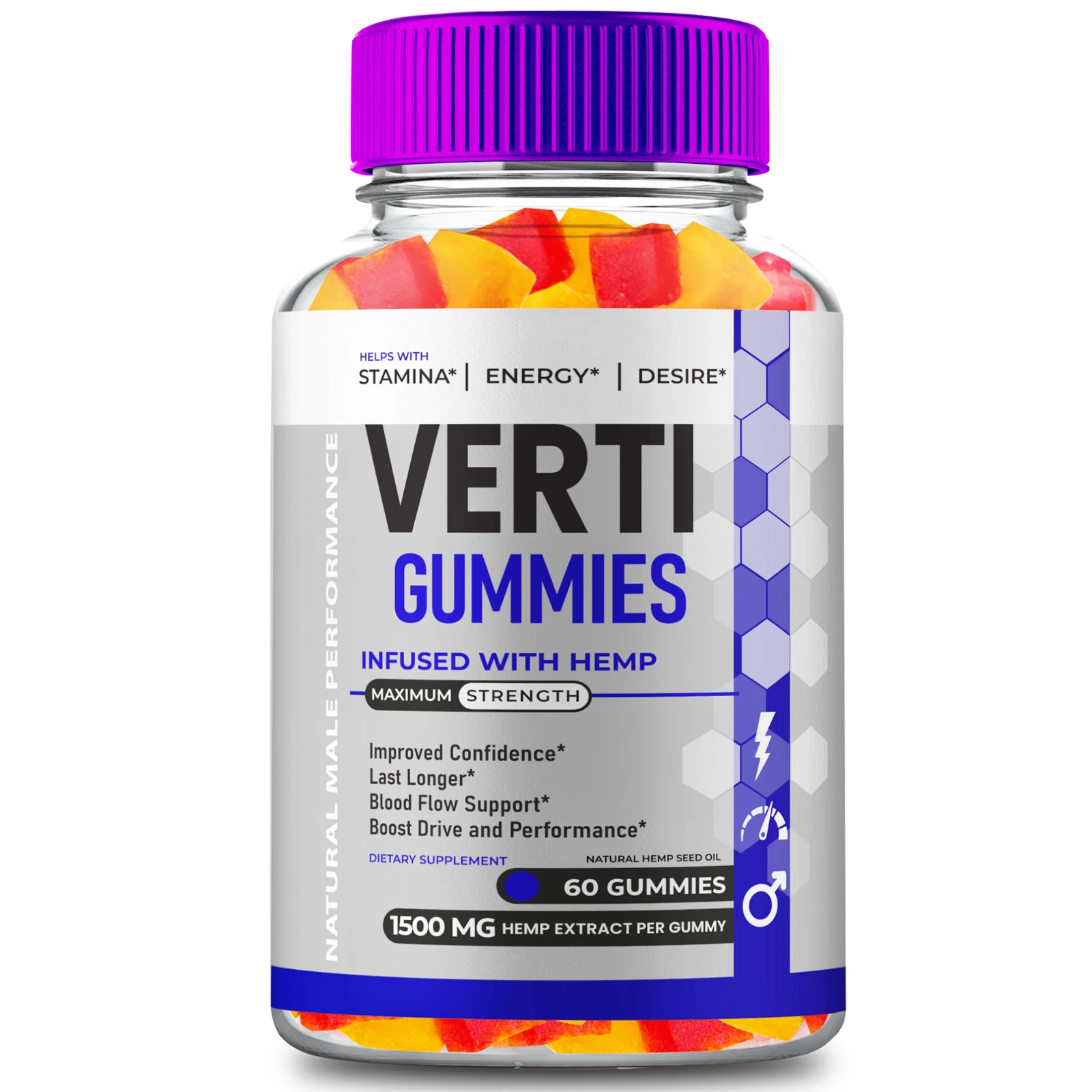 Verti Gummies - Health and Wellness Support Supplement Gummies 60ct