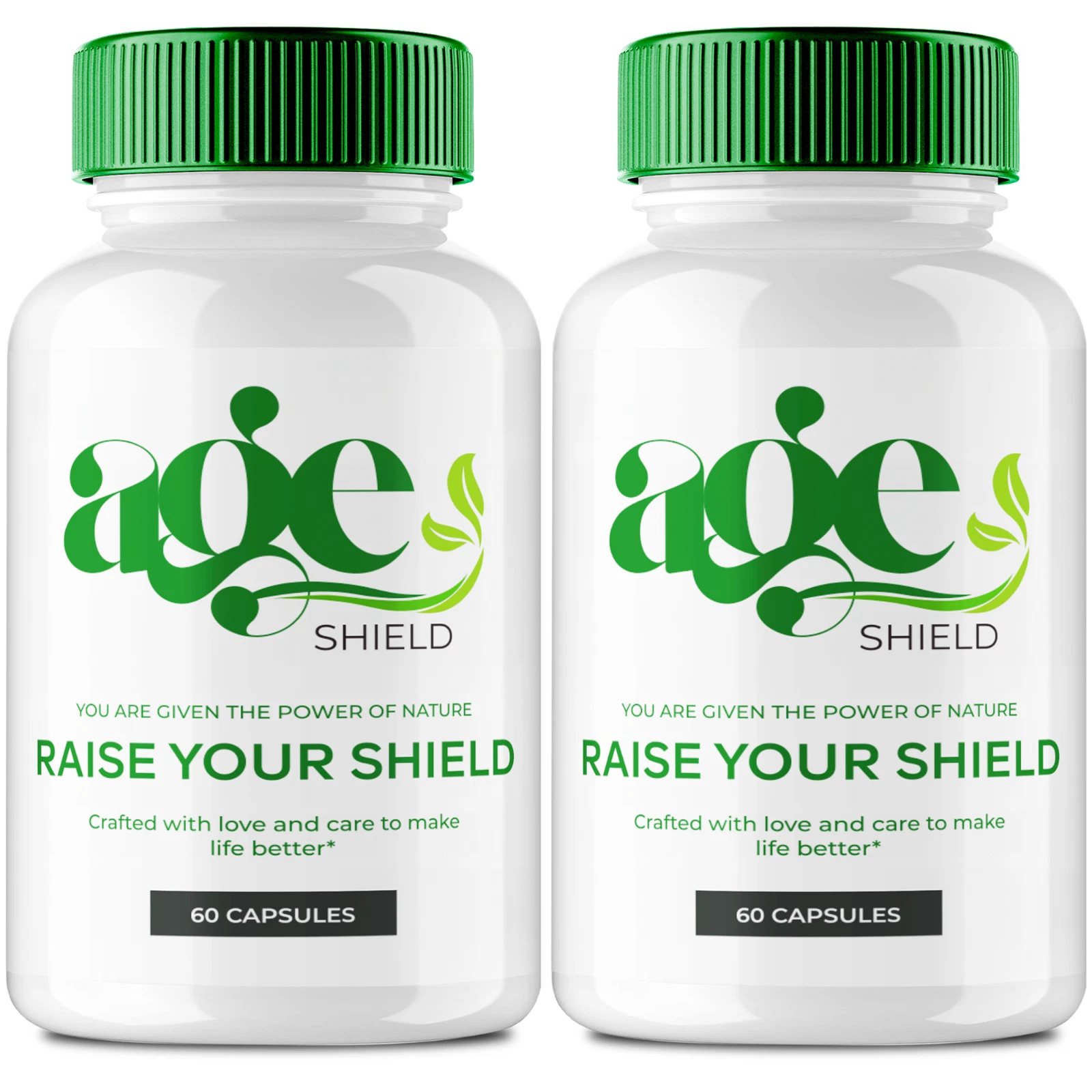 (2 Pack) Age Shield Supplement Pills AgeShield Overall Health & Wellness Support