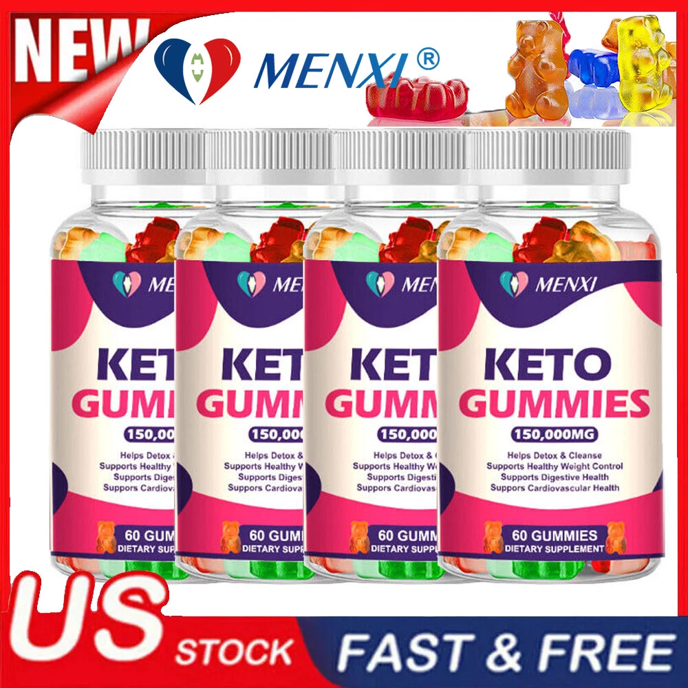 150000MG KETO SLIMMING GUMMIES APPLE CIDER VINEGAR ACV WEIGHT LOSS 1-4 Bottles