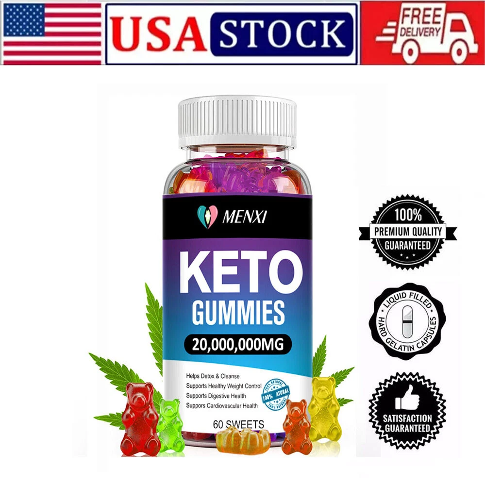 60PCS Keto Acv Gummies Weight Loss Appetite Suppressant Liver Detox Fat Burner