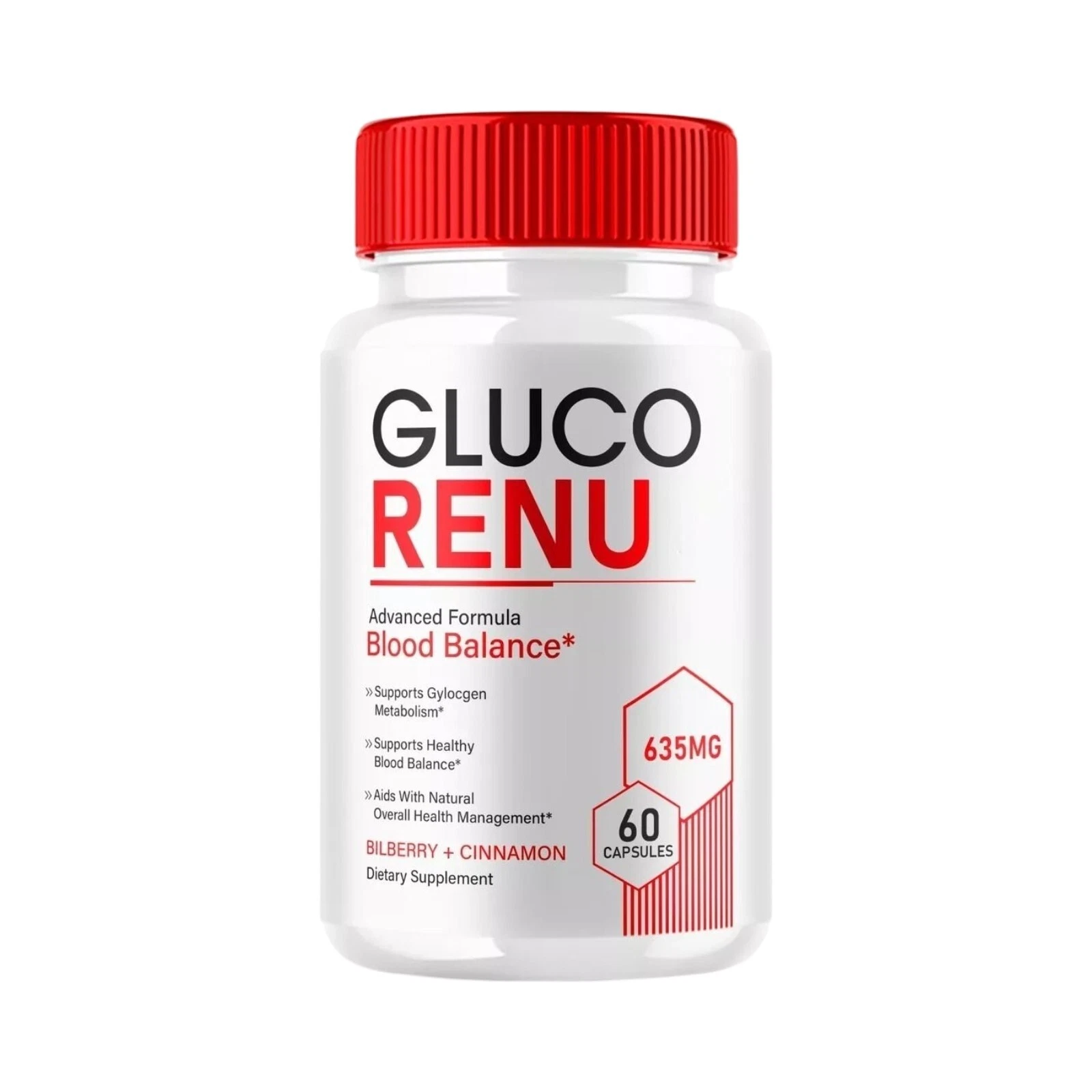 Gluco Renu, Glyco Optimizer Blood Balance GlucoRenu Pills - 60 Capsules