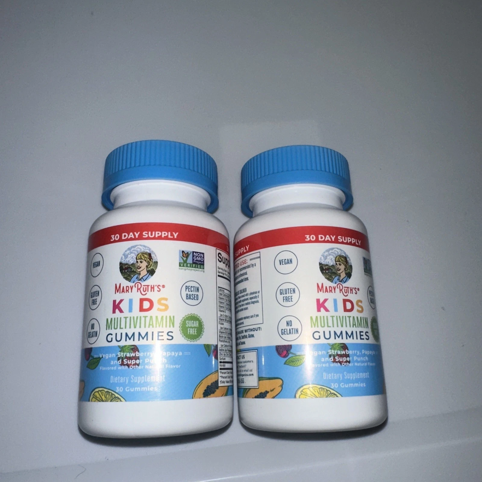 Mary Ruth’s Kids Multivitamin Gummies Vegan 30 Day Supply EXP. 07/26 2 BOTTLES