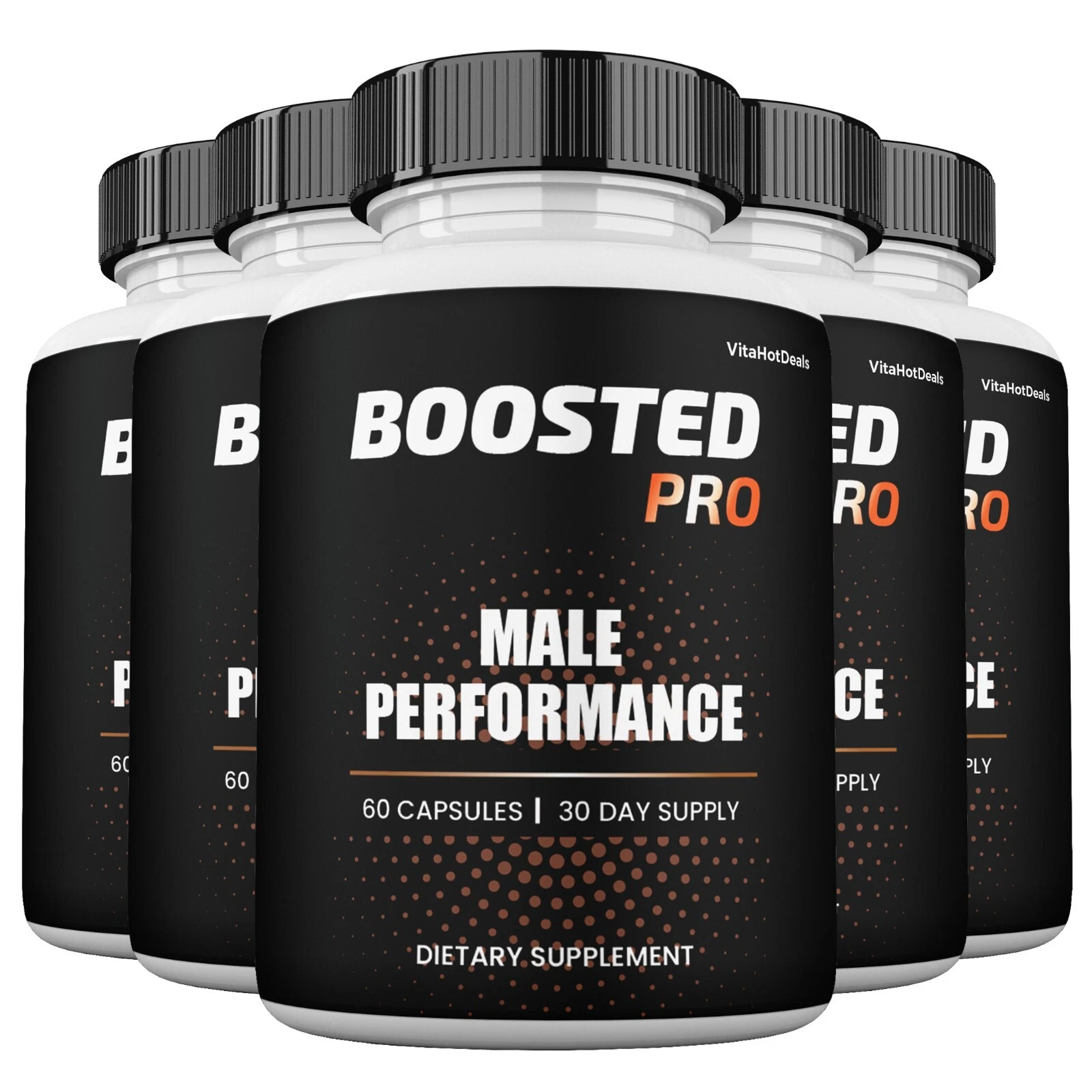 Boosted PRO Blood Flow Capsules, Max Strength, Boosted PRO Supplement (5 Pack)