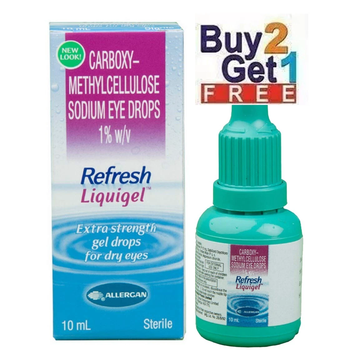 Refresh Liquigel Eye Drop Lubricant Eye Gel - 10 ml (Buy 2 Get 1 Free) Free Ship