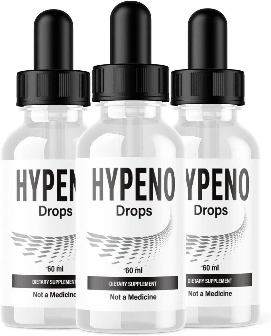 (3 Pack) Hypeno Drops - Healthy Blood Sugar Support Supplement Drops - 60 ML