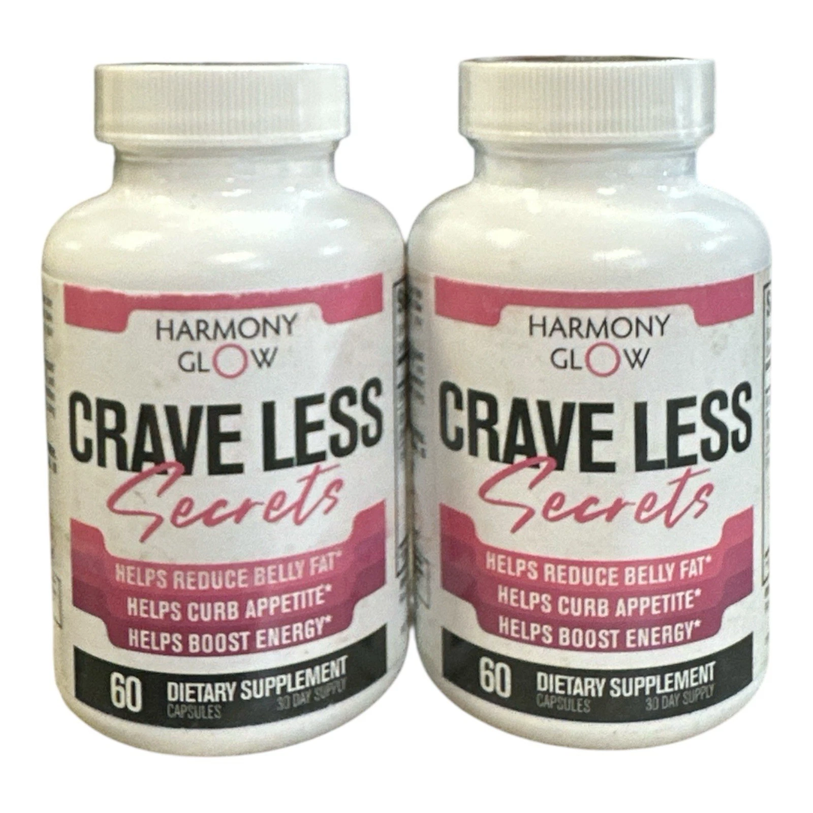 Harmony Glow Crave Less Secrets Weight Loss Pills (2 Pack)