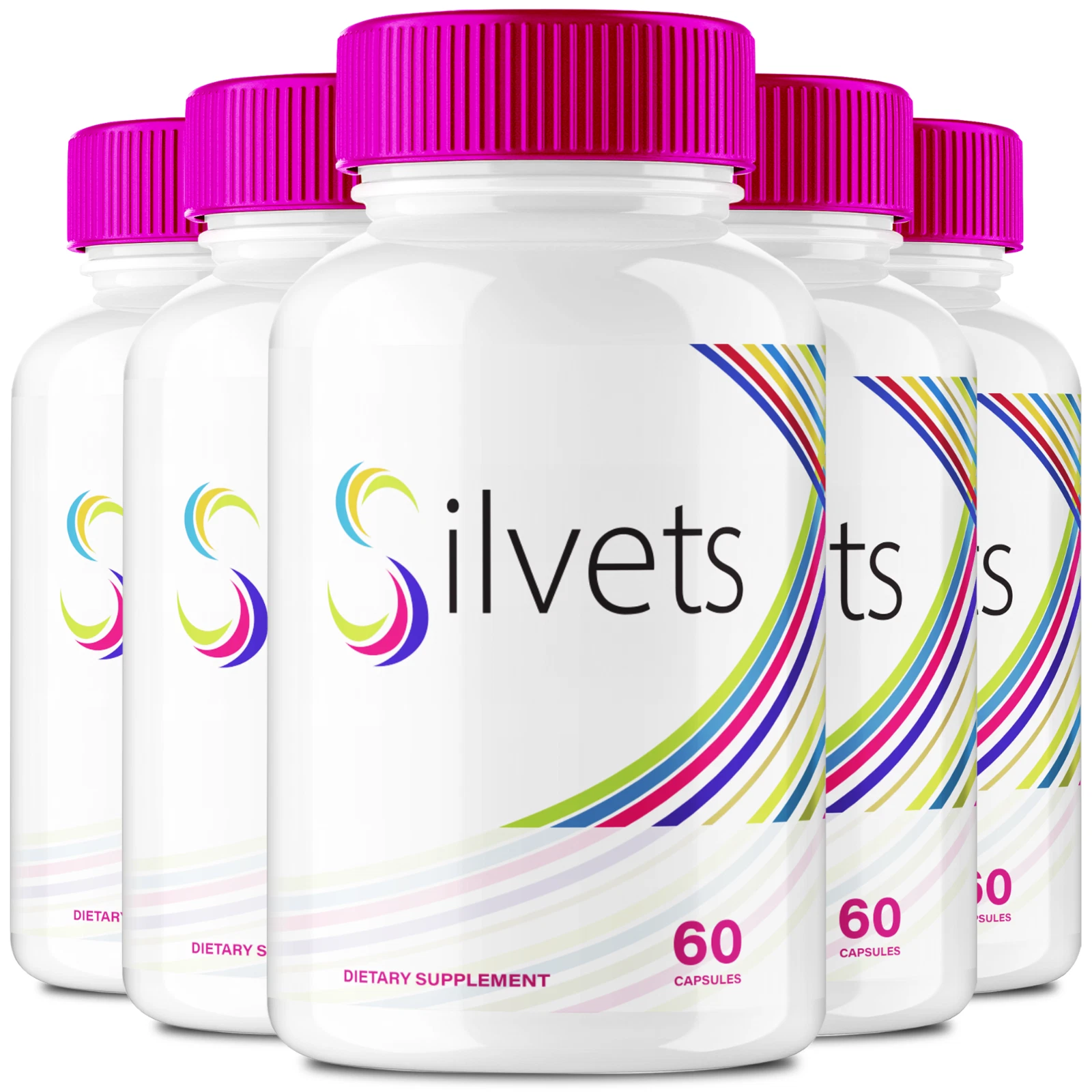 (5 Pack) Silvets Keto Capsules, Advanced Weight Loss Pills to Burn Fat Energy