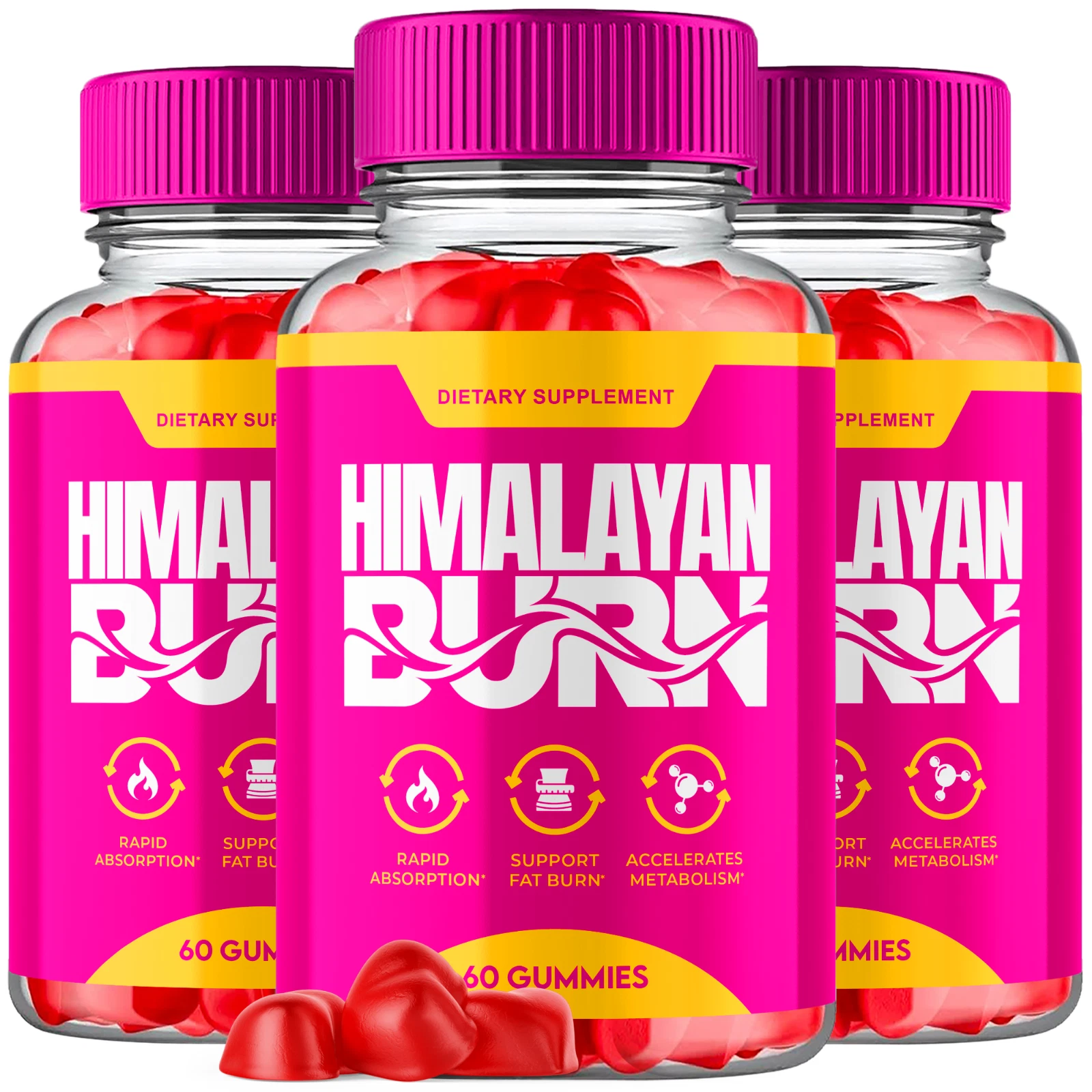 Himalayan Burn Keto ACV Gummies Advanced Formula Fitness Supplement 180 Gummies