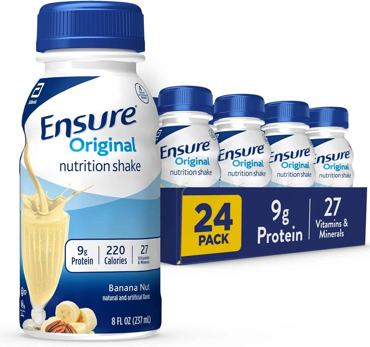 Ensure Original Banana Nut Nutrition Shake | Meal Replacement Shake | 24 Pack