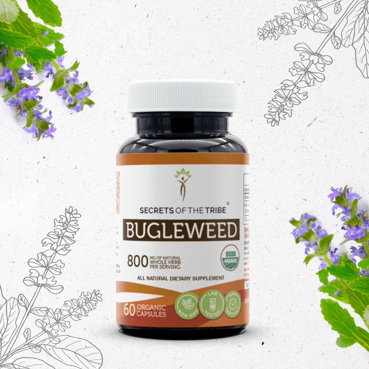 Secrets Of The Tribe Bugleweed Capsules, 400 mg