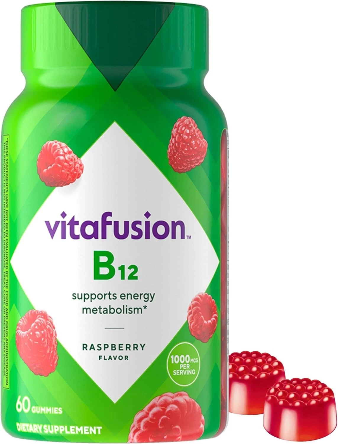 vitafusion B12 Vitamin B-12 1000 Mcg Supplement 60 Count