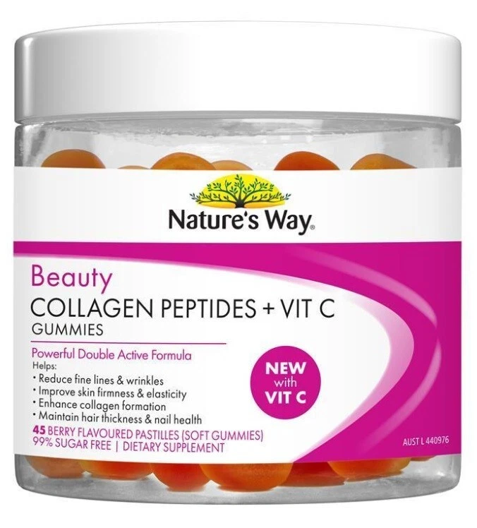 Nature's Way Beauty Collagen Peptides + Vit C 45 Gummies