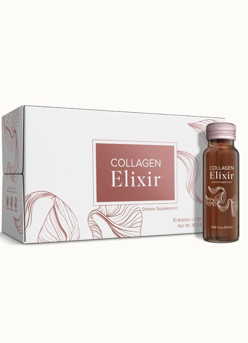 Isagenix Collagen Elixir Marine Collagen 10 ct Bottles 1.69 fl oz Free Shipping